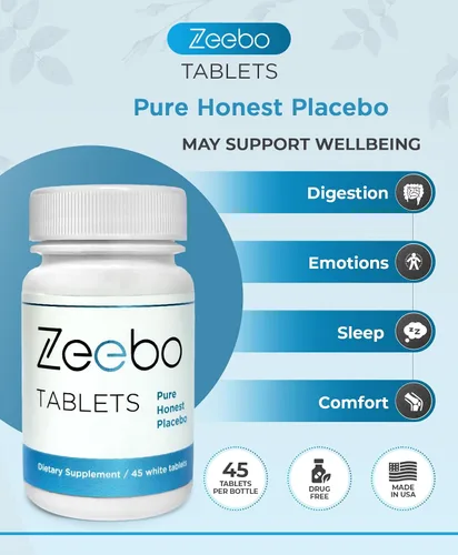 Vista 4 de Zeebo Píldoras de placebo - Elija forma de tableta o cápsula (tabletas)