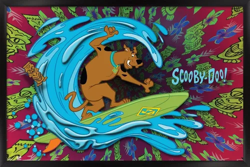 Vista 6 de Trends International Scooby-Doo - Póster de pared de surf, 22.375 x 34 pulgadas, versión premium sin marco