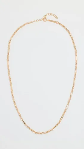 Vista 2 de Zoe Chicco Collar de cadena de metal pesado de 14 quilates para mujer, oro amarillo de 14 quilates, talla única
