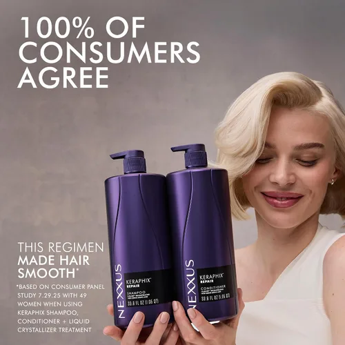 Vista 7 de Nexxus KERAPHIX™ Champú para Reparación de Cabello Dañado 33.8 oz