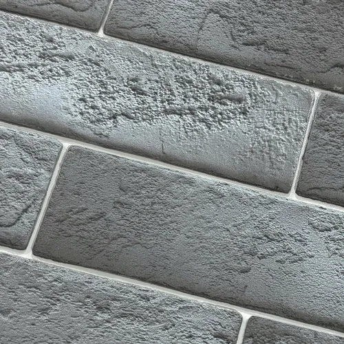 Vista 7 de Azulejos de pared de ladrillo sintético estilo Old Town Blanco, 2 piezas de chapa de ladrillo delgado 3D