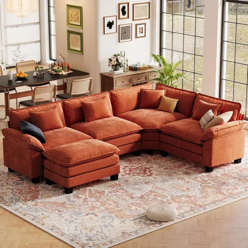 Vista 84 de CDCASA Silla de acento de gran tamaño de 50'' con otomana Asiento extra ancho y profundo estilo sofá nube para sala de estar, dormitorio, rincón