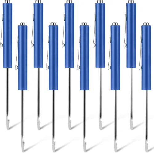 Vista 12 de Honoson 10 Piezas de Destornillador de Bolsillo Mini con Parte Superior y Clips de Bolsillo Magnéticos, Destornillador Pequeño Ranurado con Cabeza