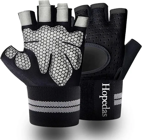 Vista 14 de Workout Gloves Weight Lifting Gloves Palm Support Protection for Men Women, Exercise Gloves Sports for Training, Fitness, Gym