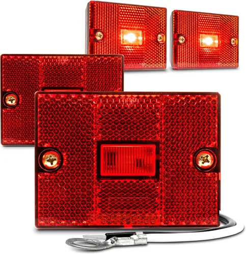 Vista 20 de TRUE MODS - Luz de marcador lateral LED ámbar [certificado DOT] [IP67 resistente al agua] [reflector integrado] para remolques de lanchas