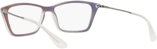 Vista 3 de Ray-Ban SHIRLEY RX7022-5498 - Anteojos con marco iridiscente morado de 2126in con lente de demostración transparente Púrpura Purple Iridescent 54 mm