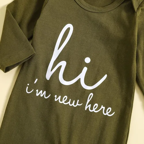 Vista 4 de MINKIDFASHION Mameluco de una sola pieza para bebés recién nacidos