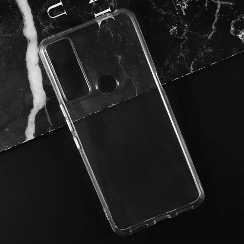 Vista 3 de Estuche y correa de muñeca para TCL 20 A 5G - transparente+negro Funda transparente + correa negra