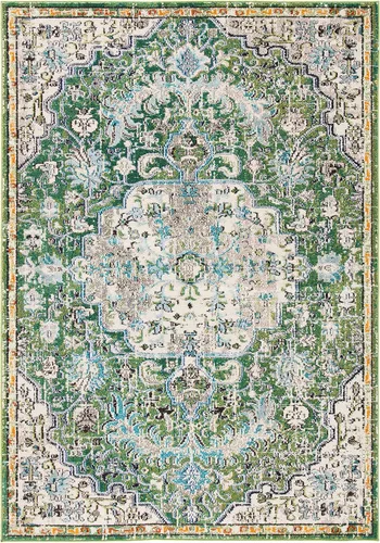 Vista 56 de SAFAVIEH Colección Madison MAD447B - Tapete bohemio con medallón antiguo y elegante, no desprende pelusa, para la sala, dormitorio, comedor