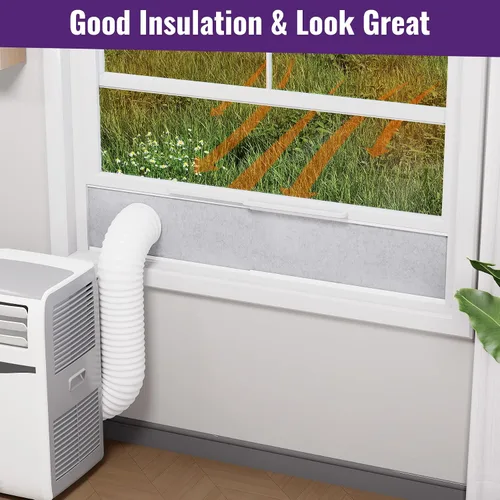 Vista 4 de Mxclimate Paneles de espuma aislados para kit de ventilación portátil de ventana de CA, paneles de sellado de aislamiento de aire acondicionado