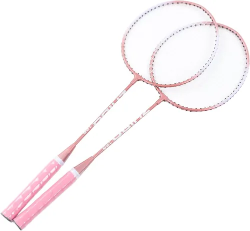 Vista 9 de Raqueta de bádminton, marco en forma de T, agarre antideslizante, raqueta profesional para principiantes, estudiantes, entrenamiento, escuela