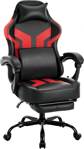 Vista 11 de Silla ergonómica para juegos con reposapiés, capacidad de 303