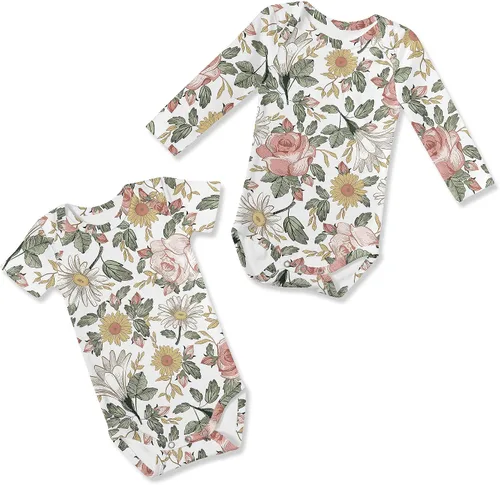 Vista 16 de Sweet Jojo Designs Baby Clothes Bodysuit Short Long Sleeve Newborn Infant Bodysuits