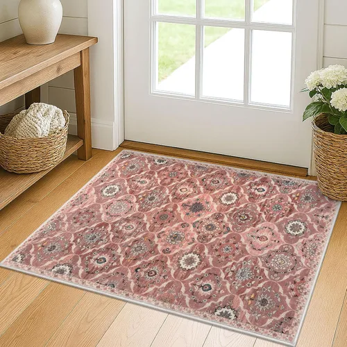 Vista 42 de KILOCOCO Alfombra marroquí pequeña, de 2 x 3 pies, color negro/dorado, súper suave, lavable, para interiores, vintage, lavable, antideslizante