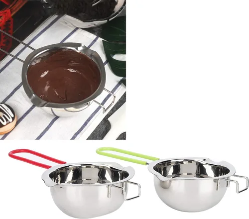 Vista 5 de Alvinlite Olla de doble caldera de acero inoxidable, olla de fusión de queso y mantequilla, olla para derretir mantequilla y chocolate y caramelo