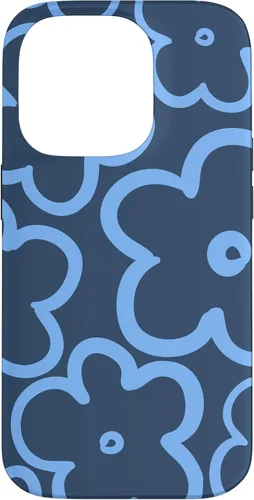 Vista 16 de Funda para iPhone 12 Mini con diseño floral azul marino y azul claro