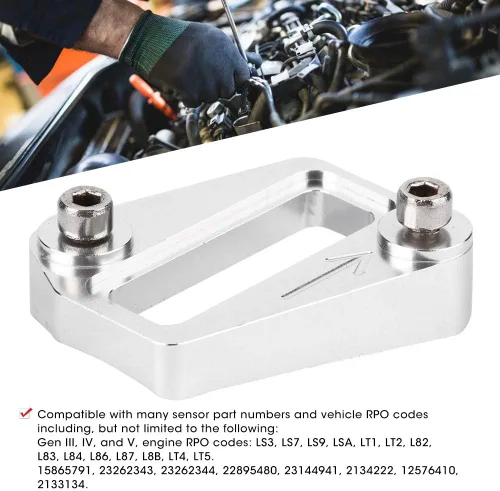Vista 2 de MAF - Tapón con sensor de aire, brida de soldadura con tornillos, accesorio automático para LS3 LS7 LS9, plateado