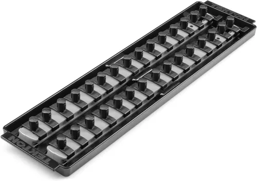 Vista 29 de TEKTON 3/8 Pulgadas de accionamiento x 8 Pulgadas de riel de enchufe, 10 clips (negro) OSR11210 Fabricado en EE. UU