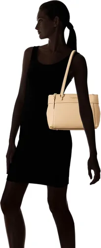 Vista 8 de Calvin Klein Hayden Saffiano - Bolso de hombro de cuero con triple compartimento