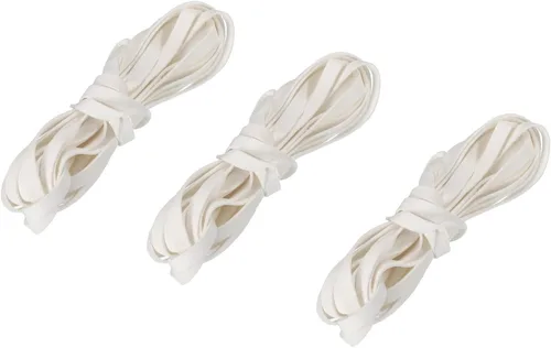 Vista 8 de uxcell Cordón de cuero, 3.28 yardas, 0.118 in, tira de cuerda trenzada de poliuretano plana para bolso, bolso, cordones de zapatos, manualidades