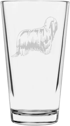 Vista 235 de Podenco Canario - Vaso de pinta de 16 onzas con temática de perro personalizado