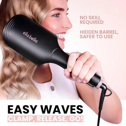 Vista 2 de ELLA BELLA® Ultimate Waver Rizador • Herramienta Rizadora • Ajustes de calor ajustables • Rizador de pelo de doble voltaje • Tecnología