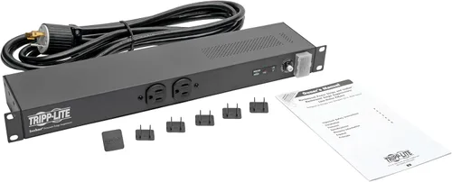Vista 3 de Tripp Lite Isobar - Regleta de protección contra sobretensiones para servidor de red de 12 salidas, cable de 15 pies con enchufe L5-20P, 3840