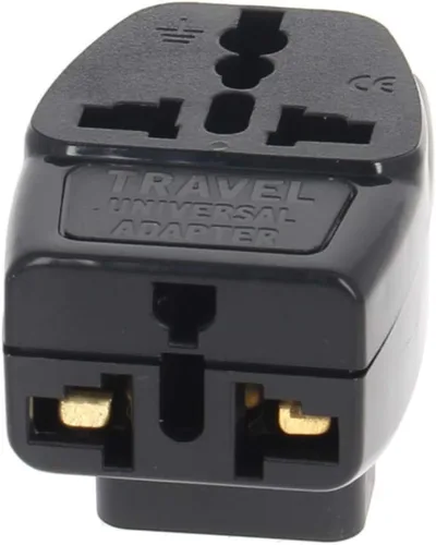 Vista 11 de Fielect C14 macho a hembra US NEMA 5-15R adaptador de enchufe convertidor C14 a NEMA 5-15R enchufe adaptador de corriente, 1 unids