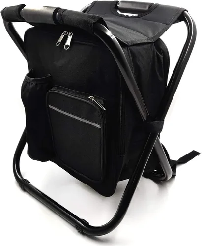Vista 9 de Taburete plegable aislado bolsa de refrigeración mochila silla playa pesca camping senderismo [Número de artículo: ET-Seat001]
