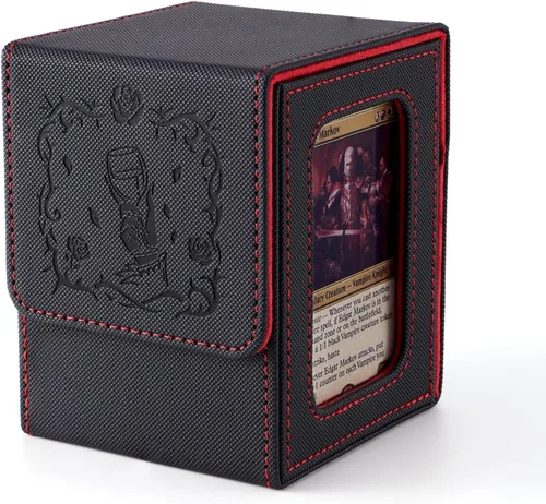 Vista 11 de Venssu Angel Themed MTG Deck Box with Commander Display (White and Grey)