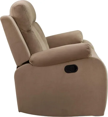 Vista 14 de Blackjack Furniture Elton - Juego de sofá y sofá biplaza de microfibra de 2 piezas con soporte lumbar, acolchado adicional y mecanismo de Beige