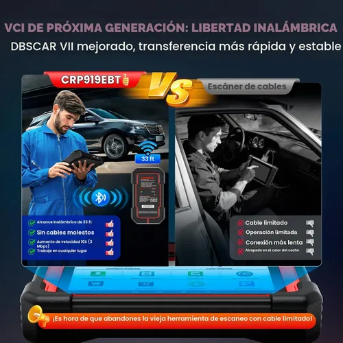 Vista 9 de Lanzamiento X431 CRP919EBT OBD2 escáner, herramienta de escaneo bidireccional inalámbrico 2026