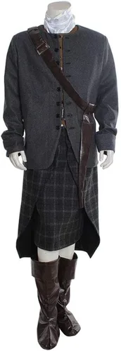 Vista 2 de Fortunehouse Disfraz de Jamie Fraser de las Tierras Altas escocesas para hombre de Outlander