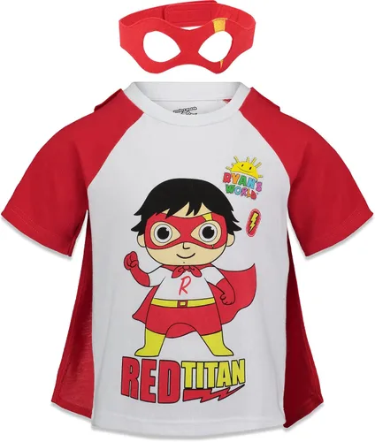Vista 2 de RYANS WORLD Red Titan - Conjunto de camiseta de manga corta para niños Rojo