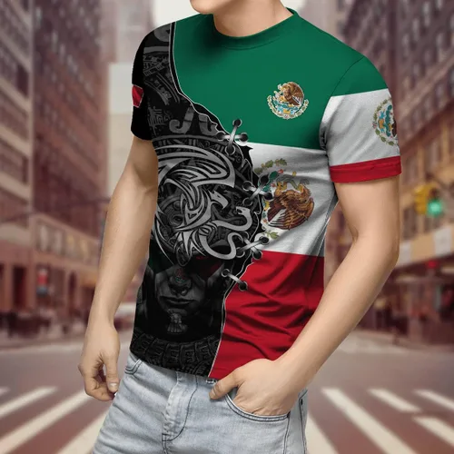 Vista 3 de Camiseta de manga corta con cuello redondo para adultos en 3D