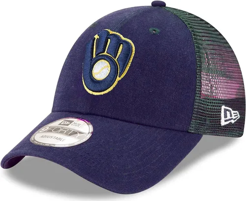 Vista 19 de Gorra ajustable New Era MLB 9FORTY Mesh Trucker de talla única Negro
