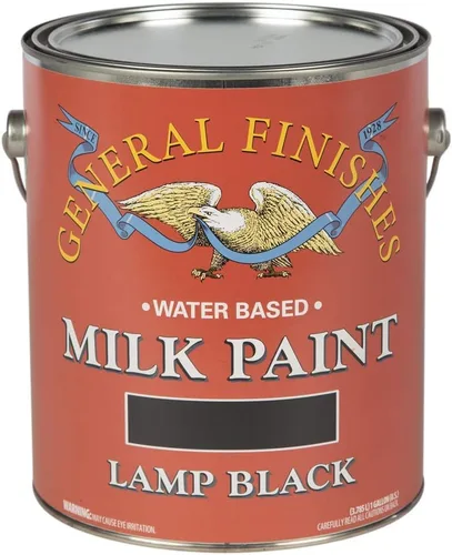 Vista 24 de General Finishes Pintura de leche a base de agua, 1 pinta, blanco antiguo