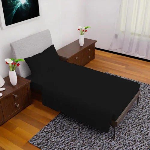 Vista 47 de Ropa de cama tamaño Twin - Juego de 3 piezas - Bolsillos profundos - Sábanas refrescantes - Suaves y cómodas para uso en todas las estaciones Aqua