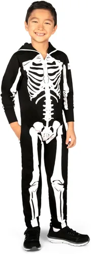 Vista 6 de Tipsy Elves Disfraz de Halloween rojo y naranja T-Rex - Mono de dinosaurio para niños y jóvenes