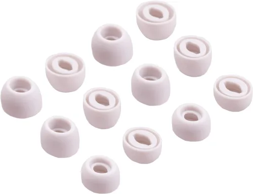 Vista 7 de Juego de almohadillas de silicona para auriculares para auriculares Samsung Galaxy Buds Pro, se ajustan en el estuche, 6 pares (negro fantasma)