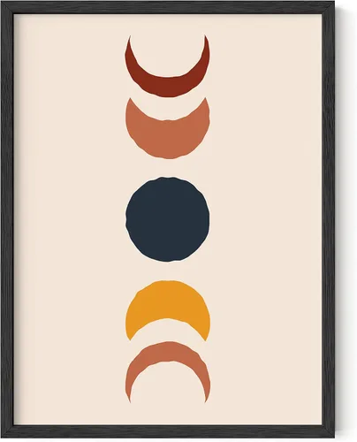 Vista 13 de HAUS AND HUES Arte de pared moderno de mediados de siglo, póster bohemio de sol, impresión moderna de mediados de siglo, cuadros boho para pared