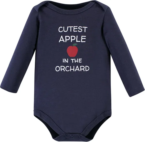 Vista 96 de Hudson Baby baby-boys Cotton Long-sleeve Bodysuits 5-pack