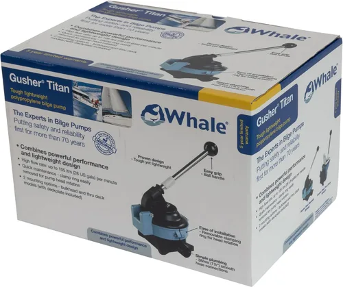Vista 6 de Whale Gusher Titan Bomba de sentina manual - caudal de hasta 28 GPM - para barcos de más de 40 pies