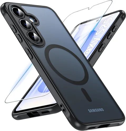 Vista 10 de BESINPO Funda magnética para Samsung Galaxy S10 Plus, [con patada invisible incorporada][grado militar a prueba de golpes] Funda delgada translúcida