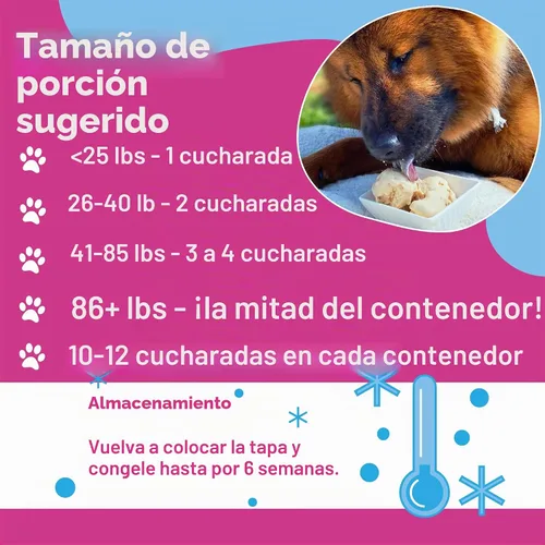 Vista 4 de Mezcla de helado para perros Puppy Scoops: maple con tocino - Agregue agua y congele en su hogar