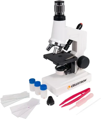 Vista 2 de Celestron 44320 Microscope Digital Kit MDK, Color blanco