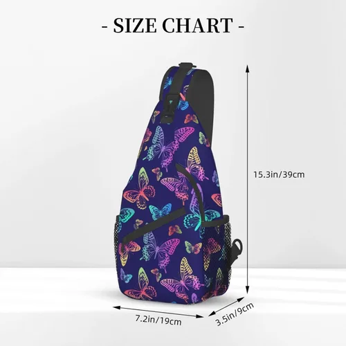 Vista 3 de Mochila bandolera unisex para hombres y mujeres, bolsa de pecho casual, mochila de hombro, mochila deportiva de viaje, senderismo