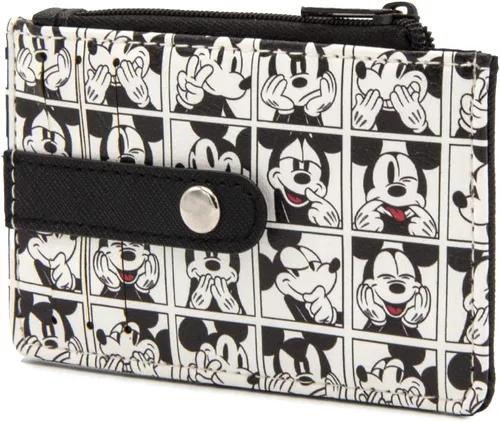Vista 15 de Buckle-Down, Disney, cartera para mujer con 3 ranuras para tarjetas, 1 cremallera para monedas, 1 ranura para identificación con ventana, 4.5 x 3.0