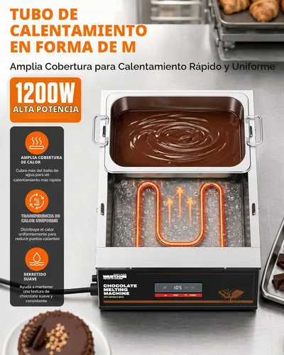 Vista 4 de WantJoin El chocolate que modera la capacidad 18Lbs del tamaño 1/3