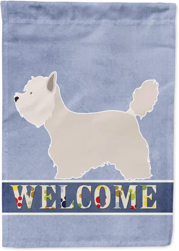 Vista 164 de Caroline's Treasures BB8334GF AIDI Bandera de jardín para perro de montaña del Atlas, bandera de buzón azul, bandera decorativa para patio exterior